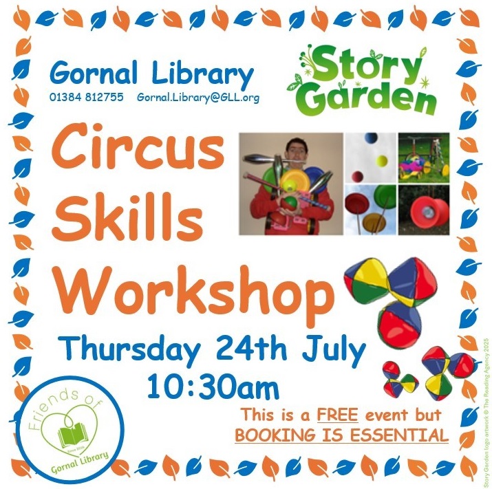 Friends of Gornal Library - Circus Skills Workshop